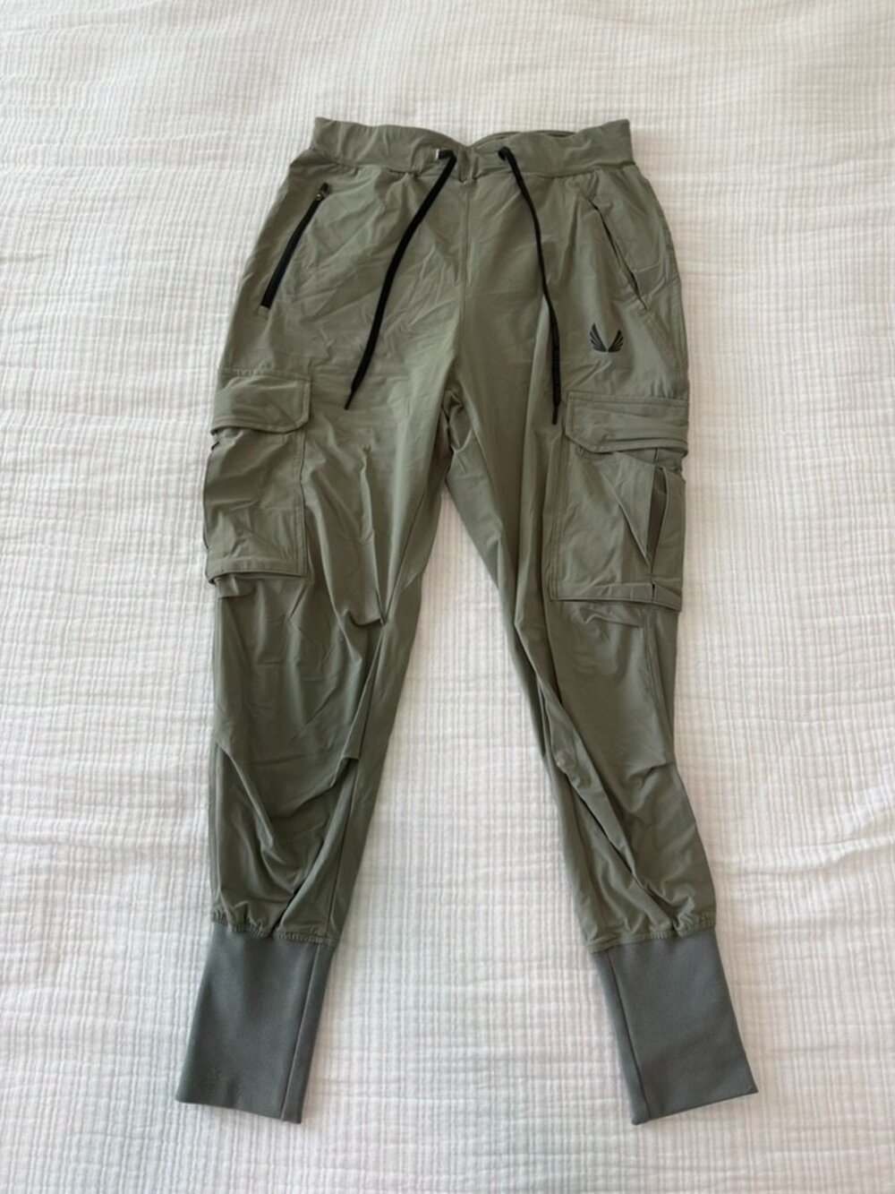 ASRV Tetra-Lite Cargo High Rib Jogger Olive Gray S DSG-0437